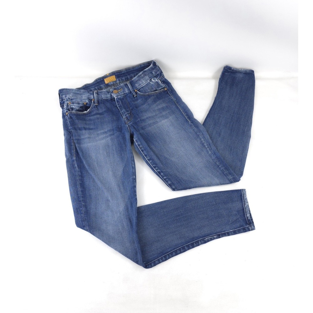 Mother Jeans Womens 28 The Looker Tequila Truth Dark Blue Skinny Ankle  Jeans
